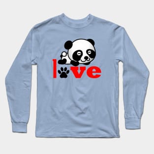 Love Panda Long Sleeve T-Shirt